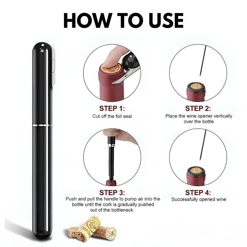 Easy Air Wine Bottle Opener