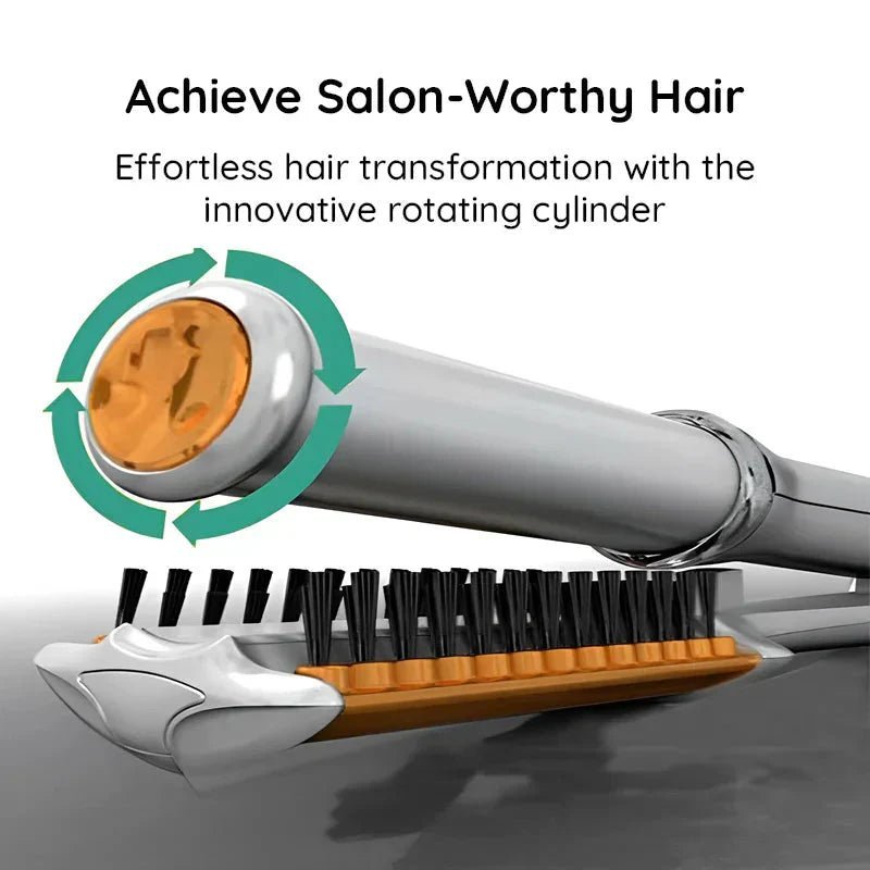 Dual Function Rotating Hair Styler with Variable Heat