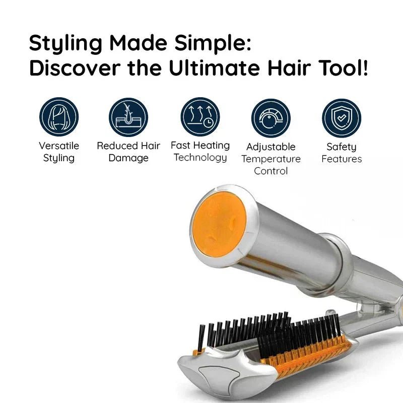 Dual Function Rotating Hair Styler with Variable Heat