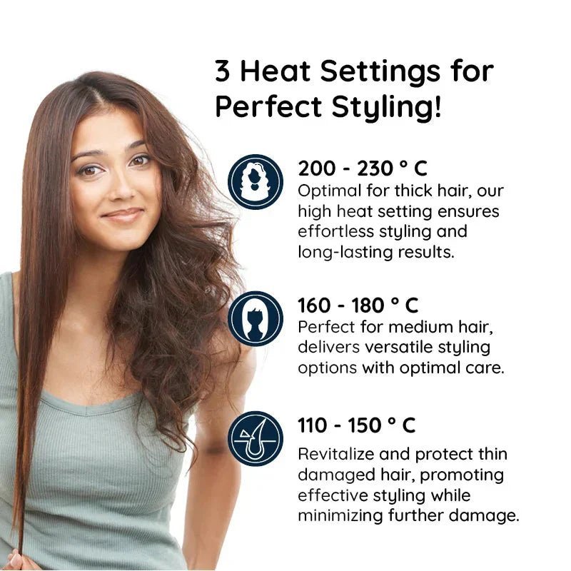 Dual Function Rotating Hair Styler with Variable Heat