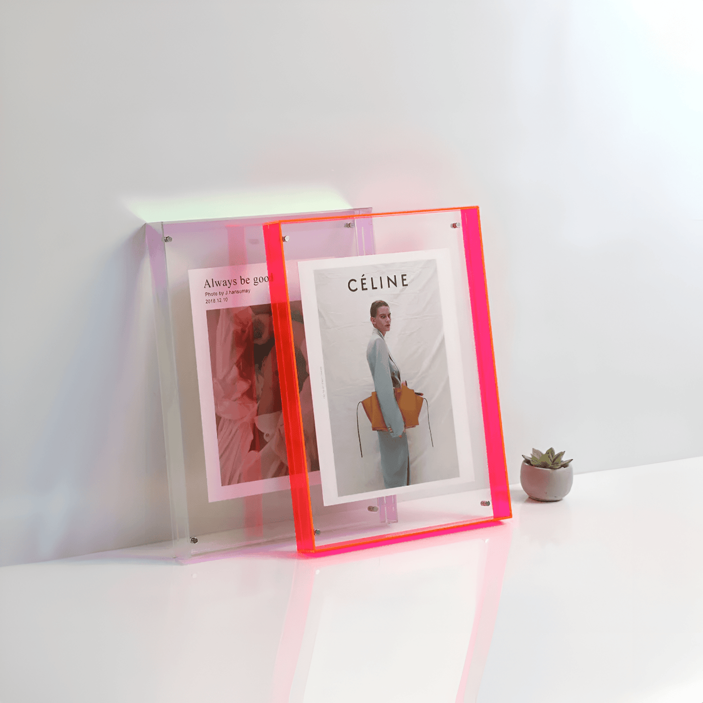 Transparent Acrylic Picture Frame Modern Display - Cofik