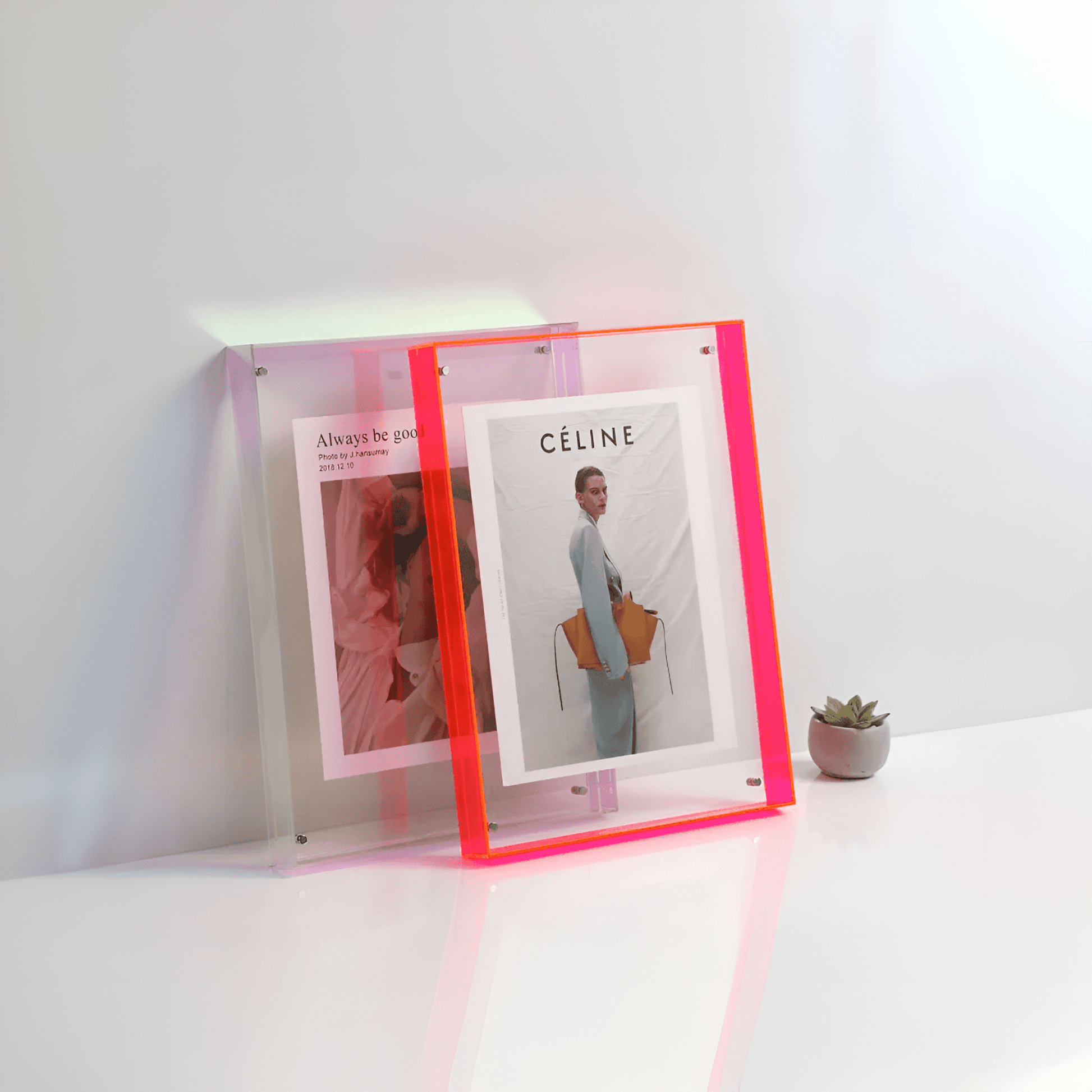 Transparent Acrylic Picture Frame Modern Display - Cofik