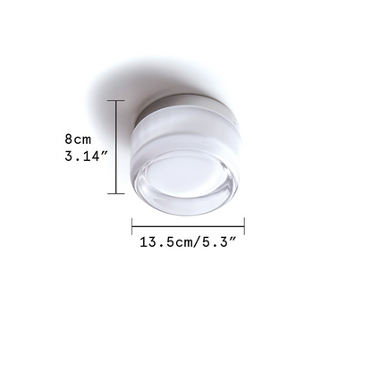 Contemporary Circular Glass LED Wall Light