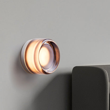 Contemporary Circular Glass LED Wall Light