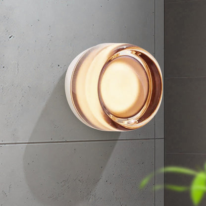 Contemporary Circular Glass LED Wall Light