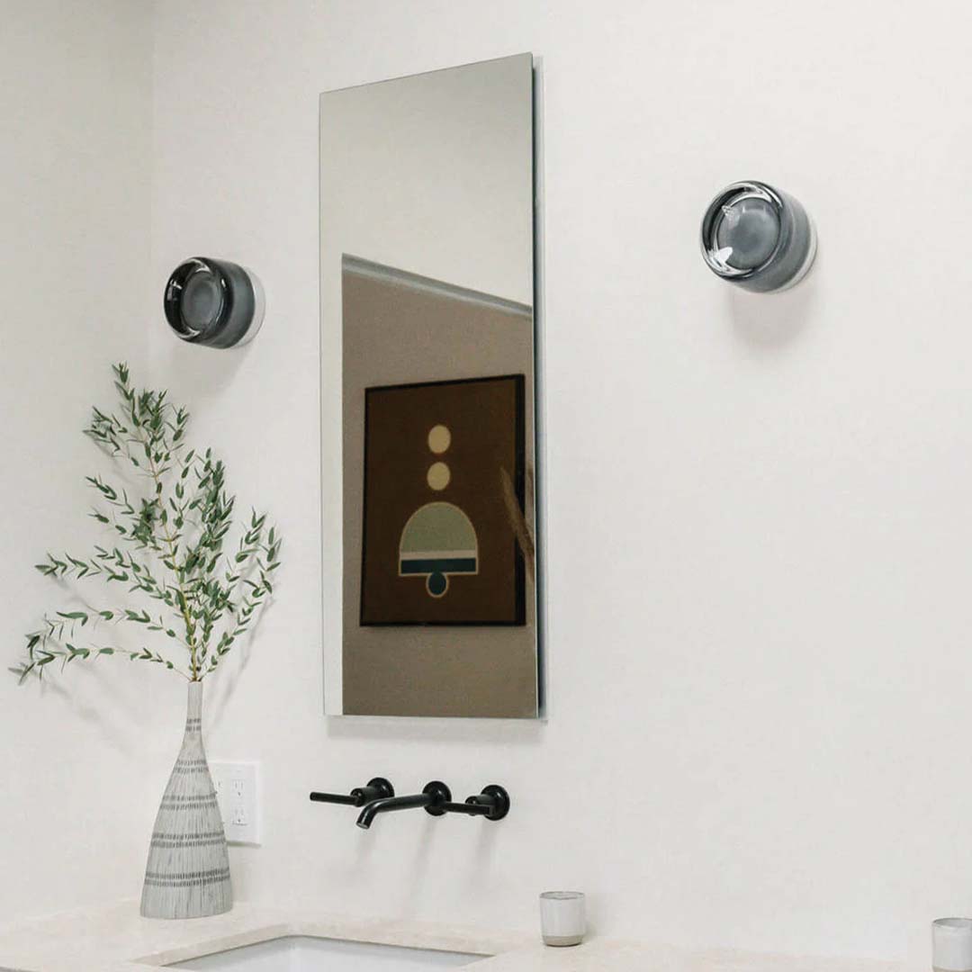 Contemporary Circular Glass LED Wall Light