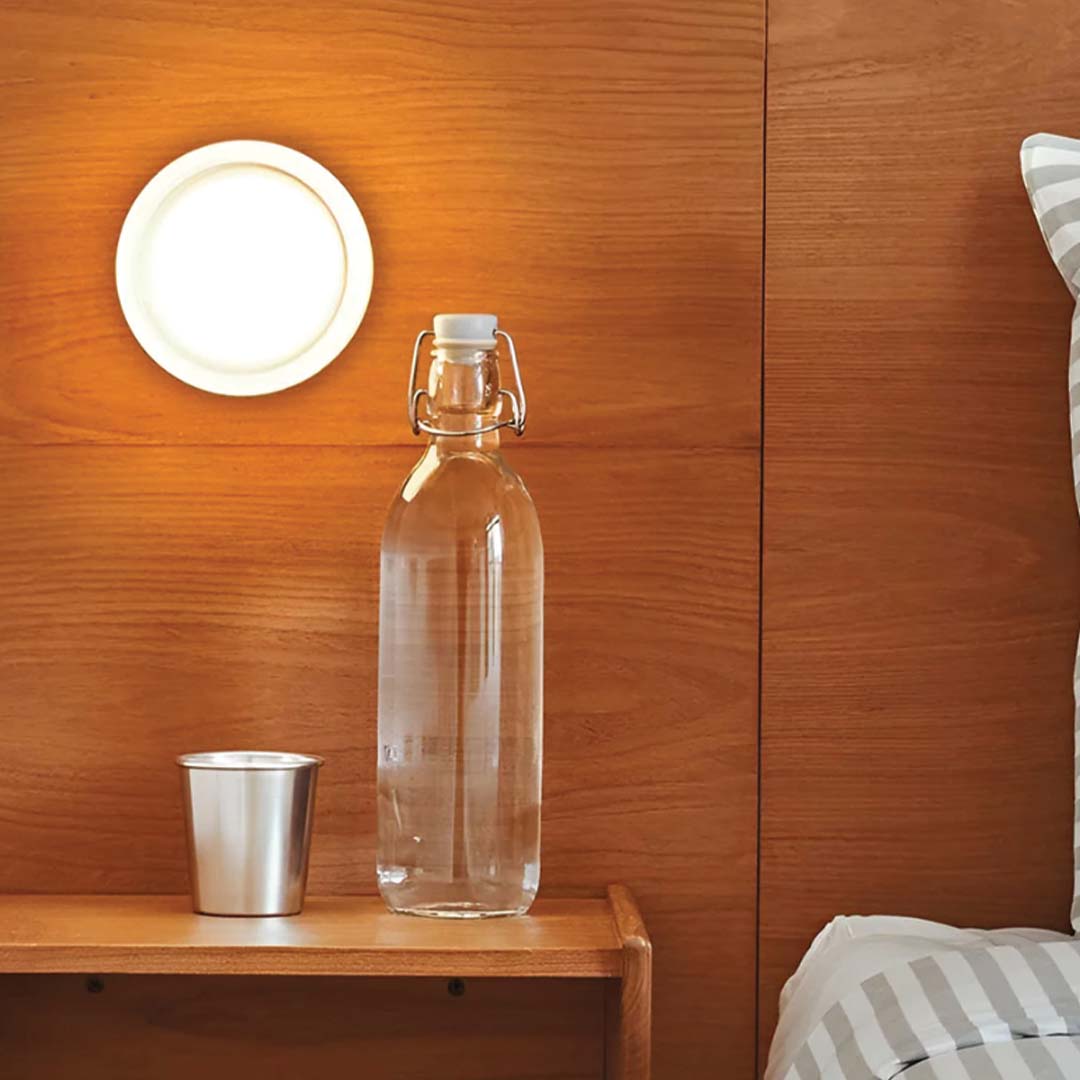 Contemporary Circular Glass LED Wall Light