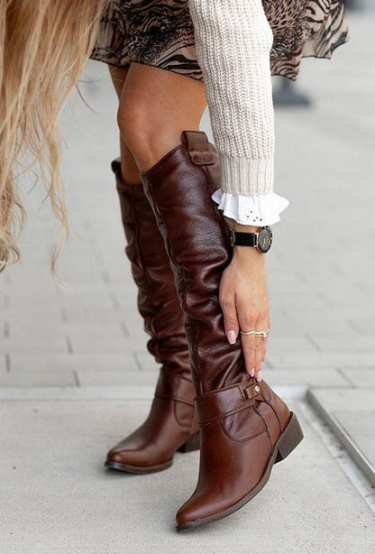 Stylish Leather Boots, Perfect for Any Occasion