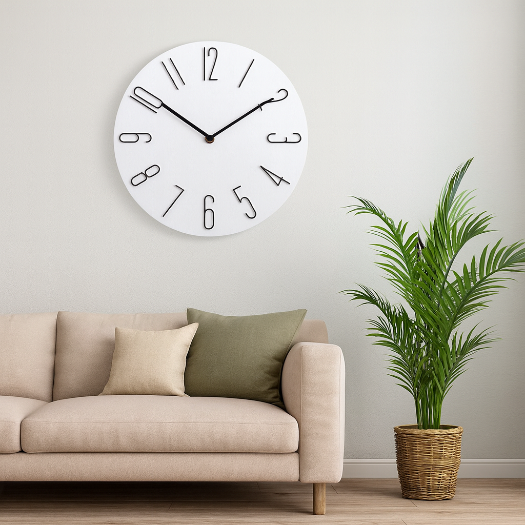Quiet Contemporary Battery Wall Clock - Cofik