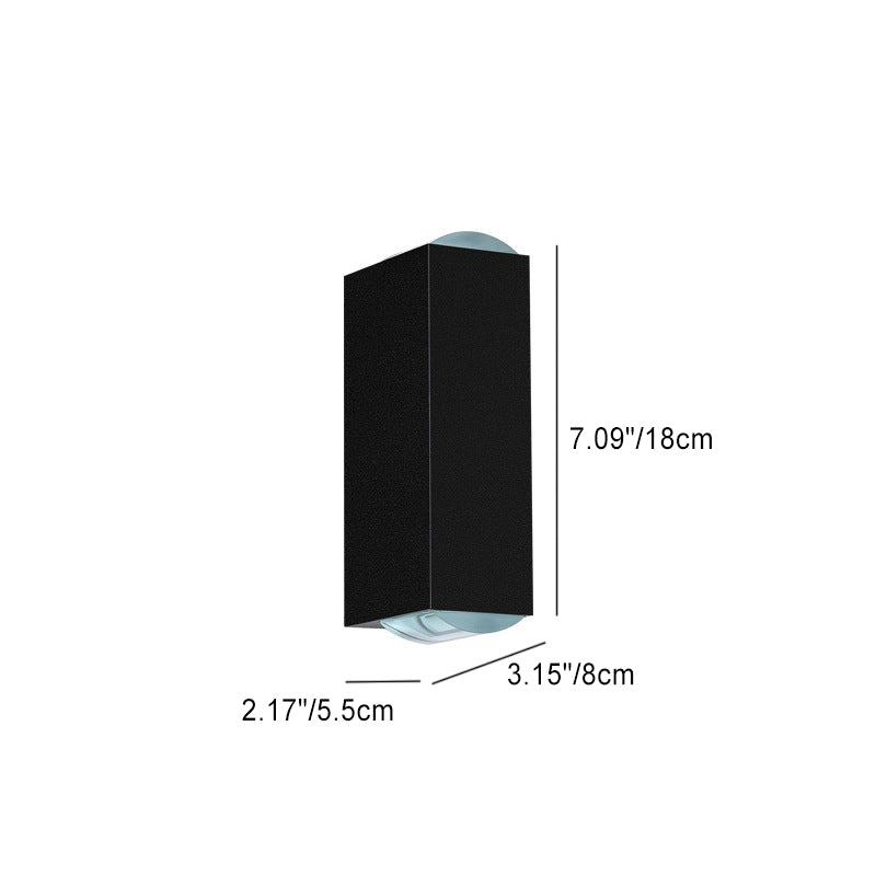 Sleek Dark Exterior LED Wall Light