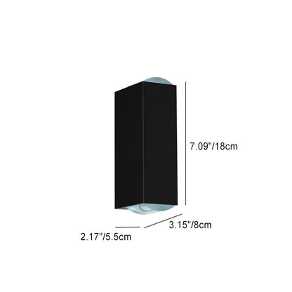 Sleek Dark Exterior LED Wall Light