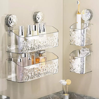 Waterproof Bathroom Shelf with Suction Cup