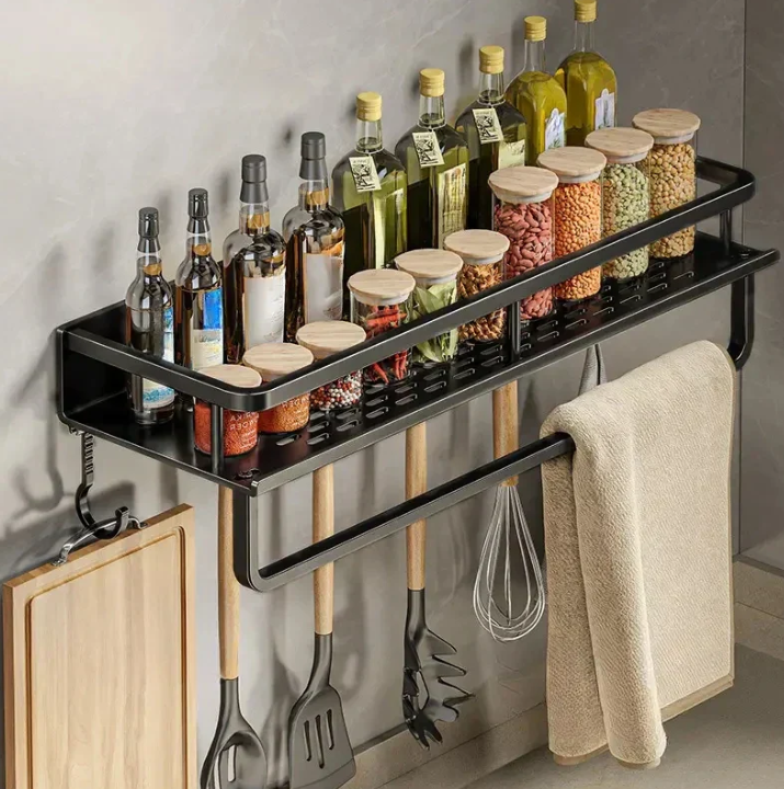 Space Saving Shelf for Kitchen or Bathroom Organizer