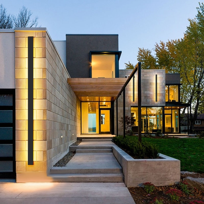 Metallic Dark Exterior LED Wall Light - Cofik