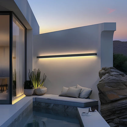 Metallic Dark Exterior LED Wall Light