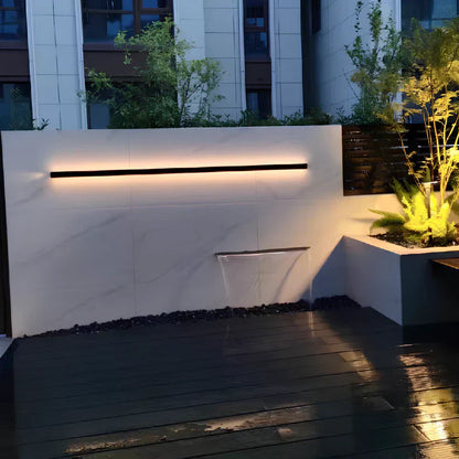 Metallic Dark Exterior LED Wall Light
