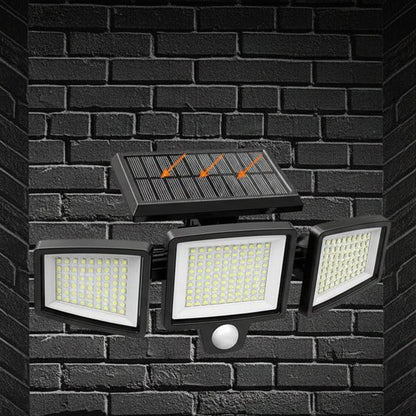 SUNDEFENSE – Solar-powered security light with motion sensor & remote control