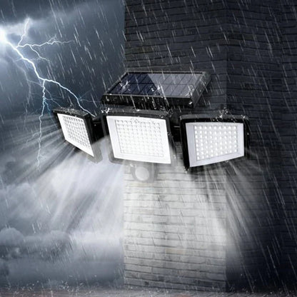 SUNDEFENSE – Solar-powered security light with motion sensor & remote control