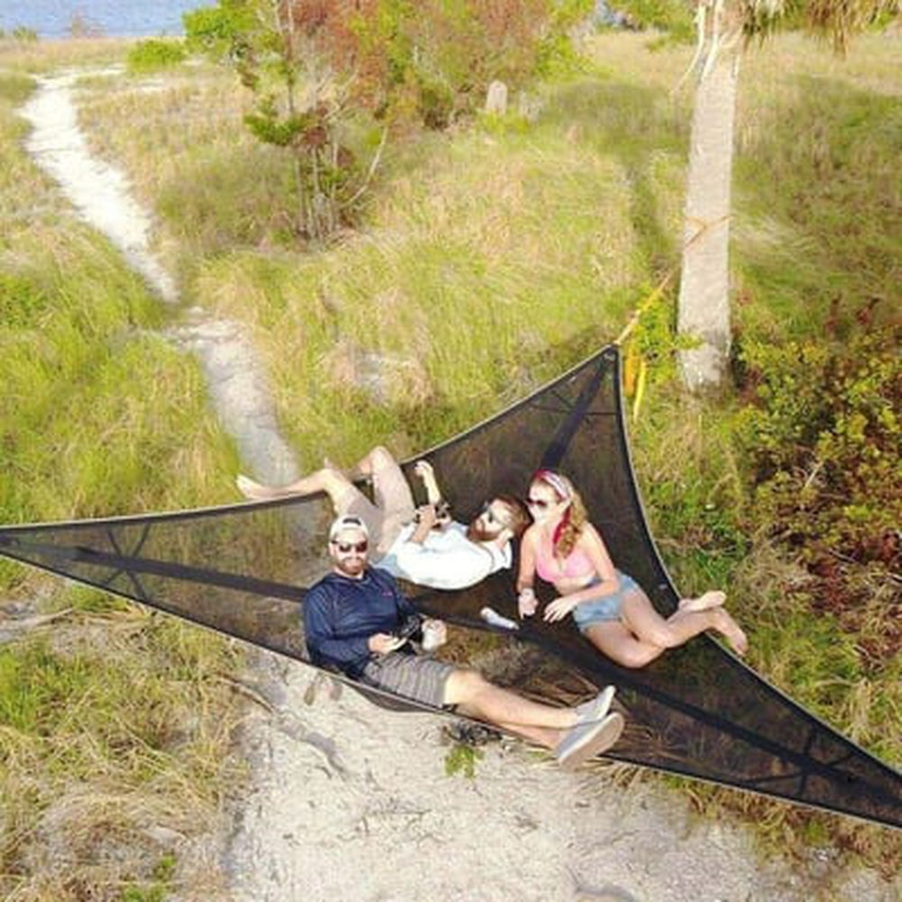 Durable Steel Hammock with Stand - Relaxing Indoor Outdoor Seat