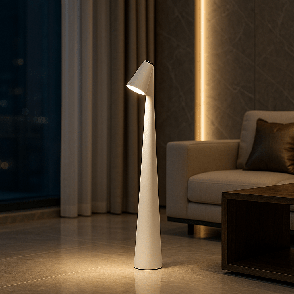 Compact Rechargeable Desk Lamp with Modern Style
