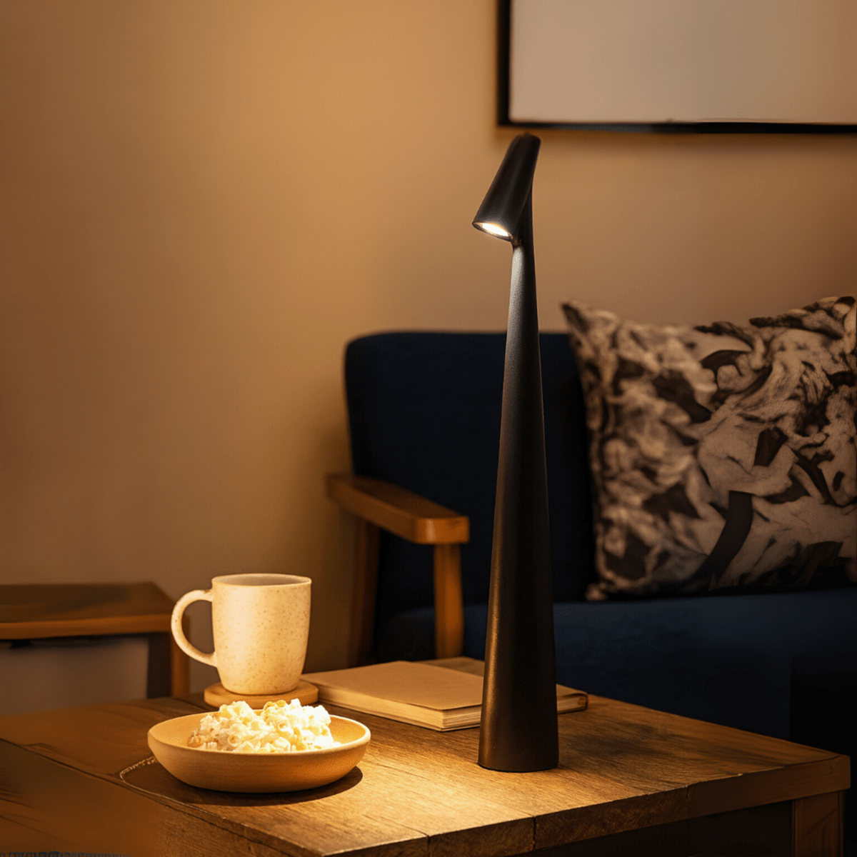 Compact Rechargeable Desk Lamp with Modern Style