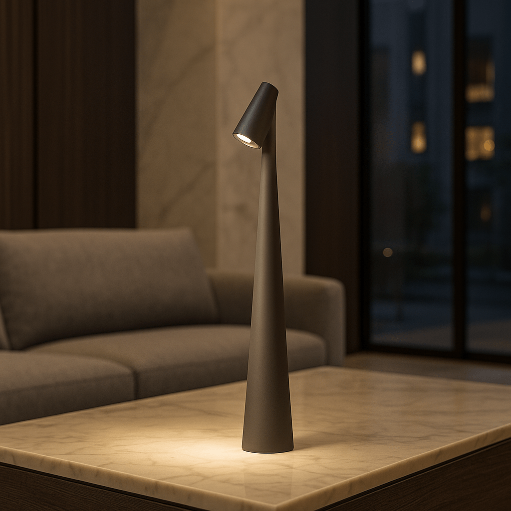 Compact Rechargeable Desk Lamp with Modern Style
