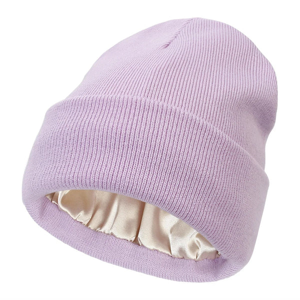 Warm Silk Blend Winter Beanie Hat