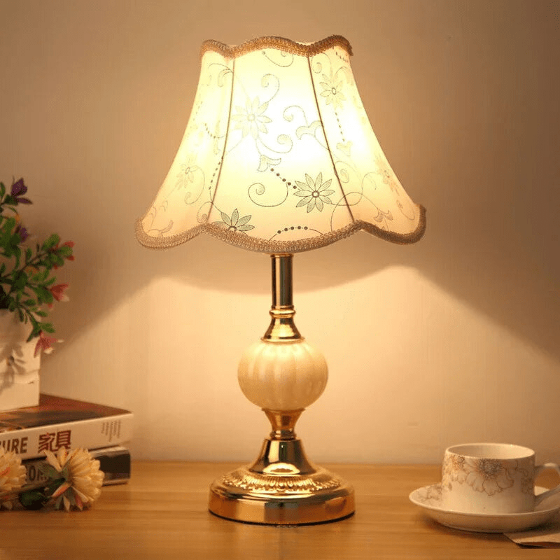 Rustic Wooden Desk Lamp for Living Room