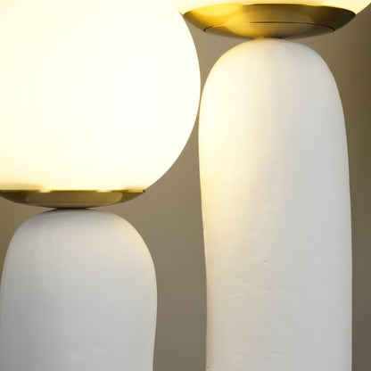 Elegant Wooden Table Light with Earthy Tone