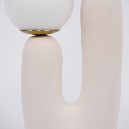 Elegant Wooden Table Light with Earthy Tone
