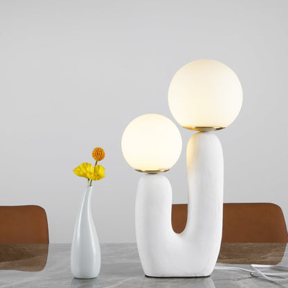 Elegant Wooden Table Light with Earthy Tone