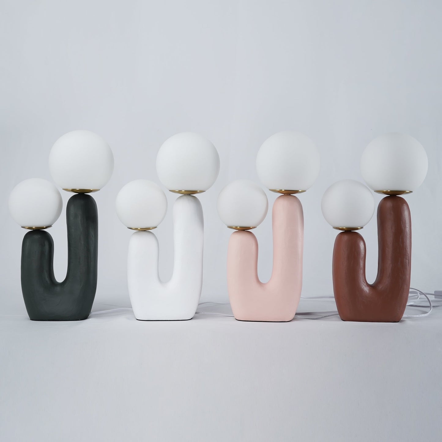 Elegant Wooden Table Light with Earthy Tone
