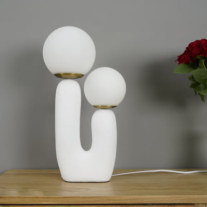 Elegant Wooden Table Light with Earthy Tone