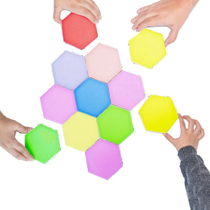 Colorful LED Light Wall Panels - Sound Sync
