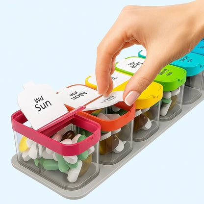 Easy 7 Day Pill Box Organizer
