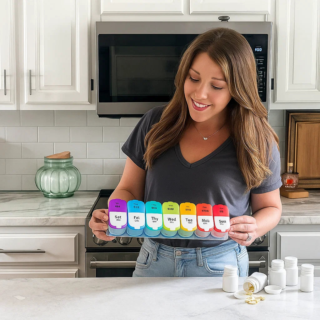 Easy 7 Day Pill Box Organizer
