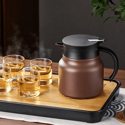 Thermal Teapot with Steel Infuser for Loose Leaf Tea