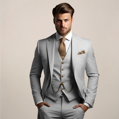 Three-Piece Slim Fit Suit - Yannick
