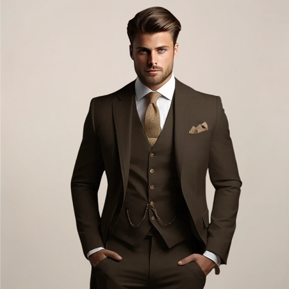 Three-Piece Slim Fit Suit - Yannick