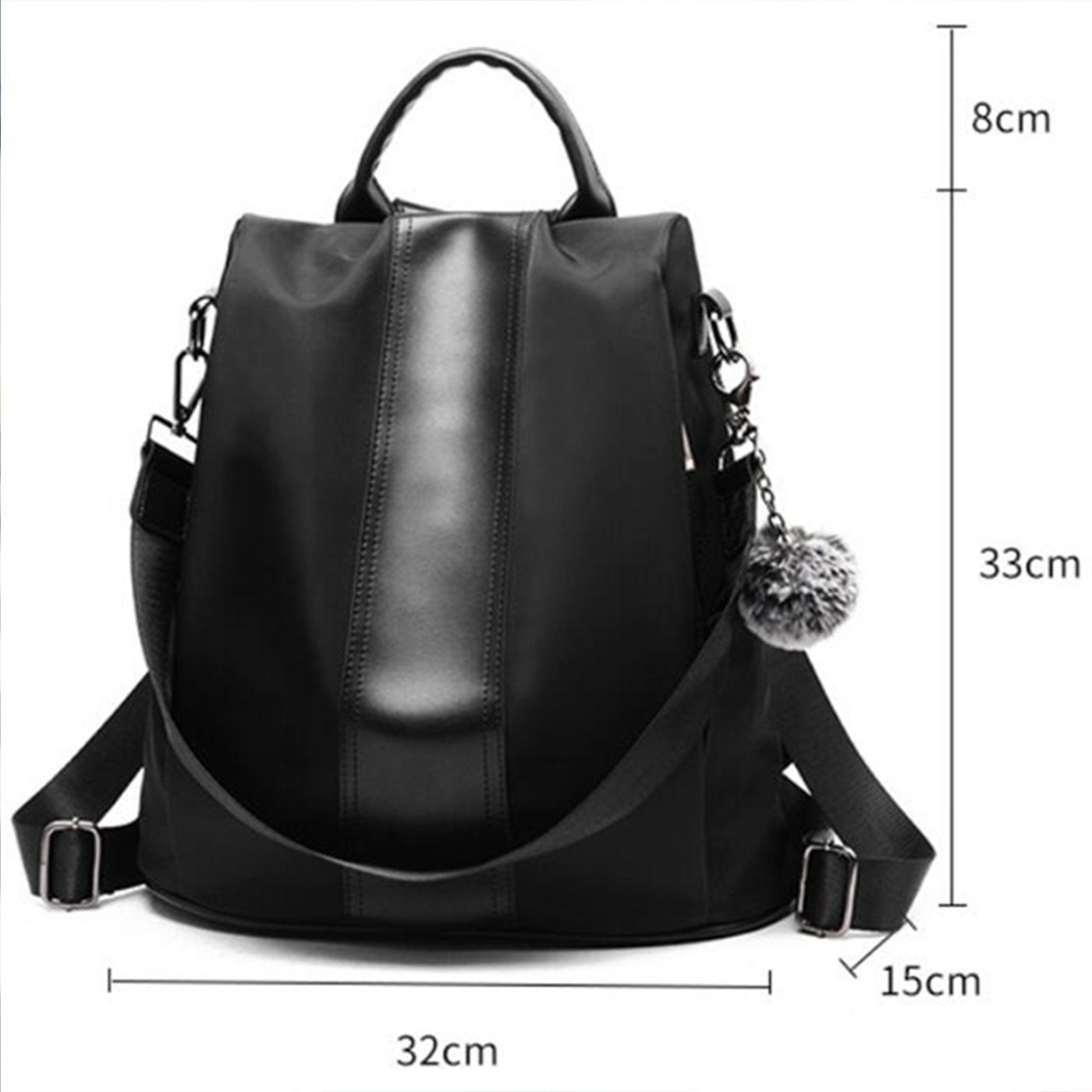 Secure Ladies Leather Rucksack