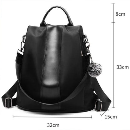Secure Ladies Leather Rucksack
