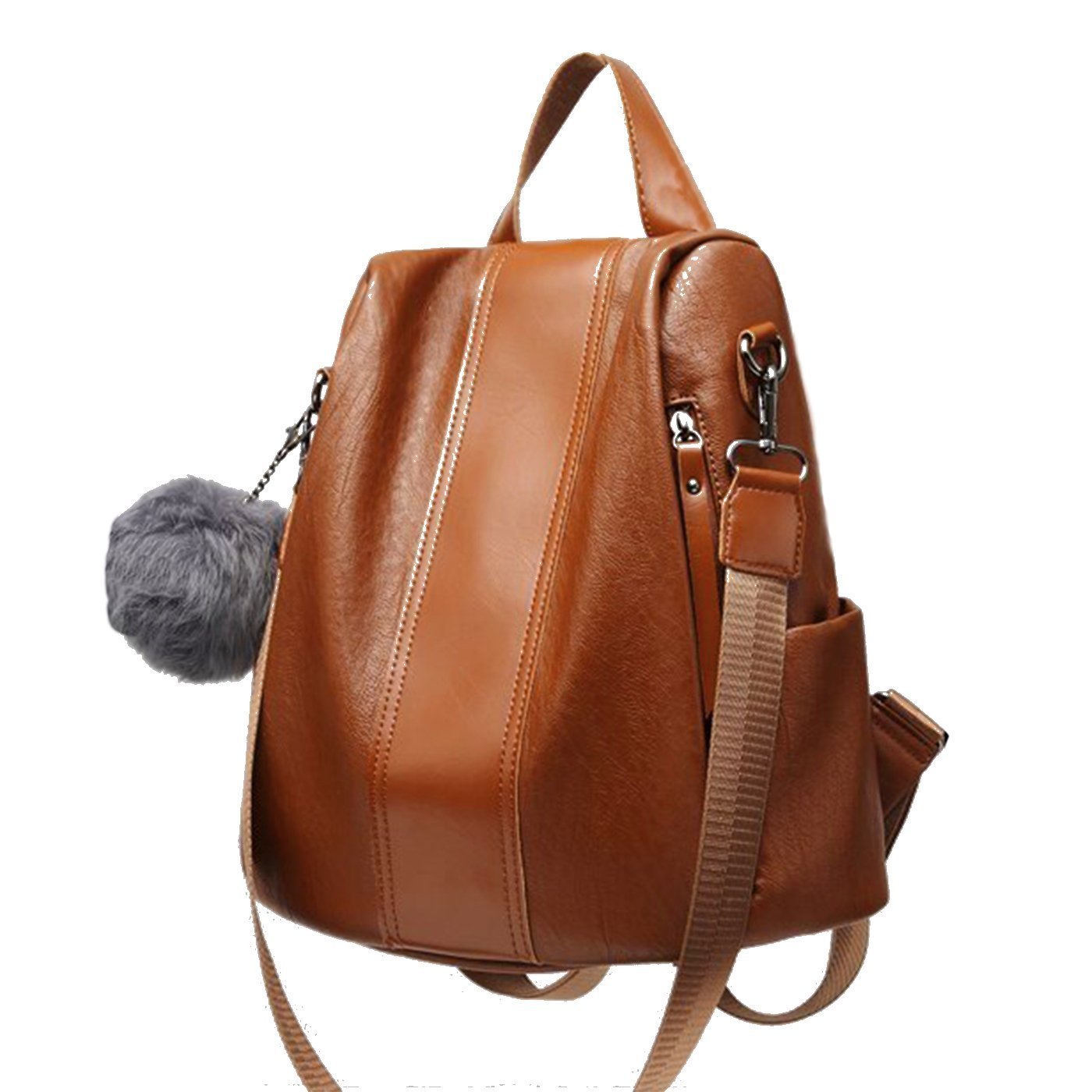 Secure Ladies Leather Rucksack