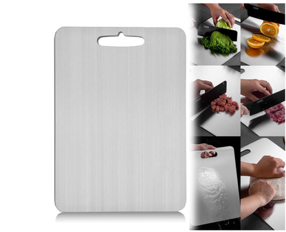 Titanium Cutting Board - Scratch-Resistant & BPA-Free