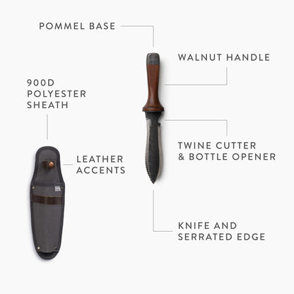 TrailForge Pro Grip Outdoor Survival Knife With Ergonomic Handle Durable Blade