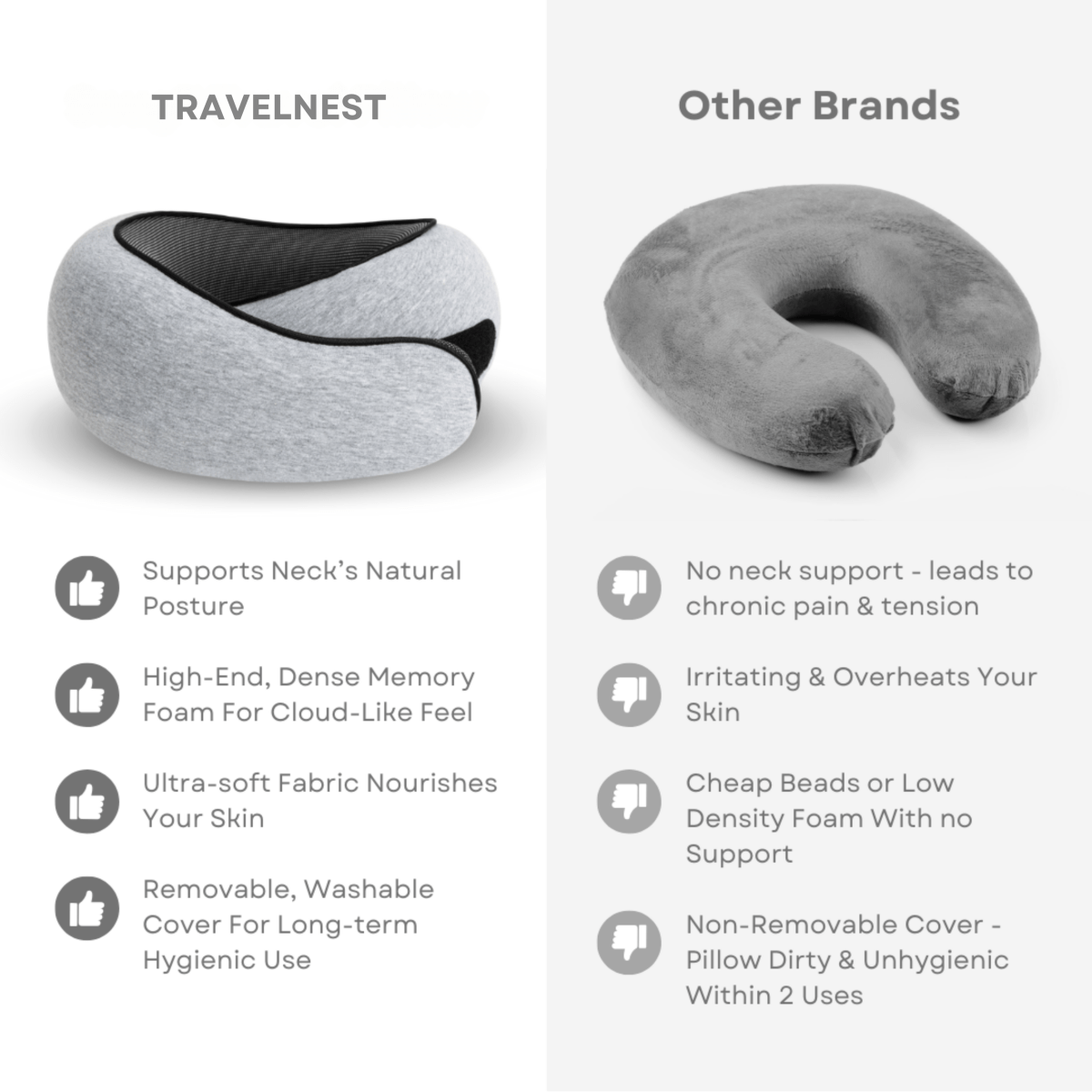 Comfortable Soft Neck Rest Travel Pillow