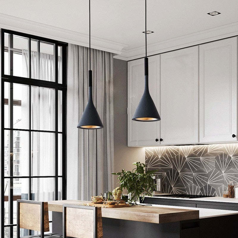 Chic Minimalist Triangle Hanging Lights