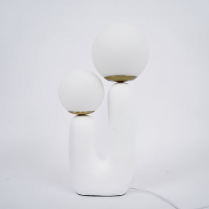 Elegant Wooden Table Light with Earthy Tone