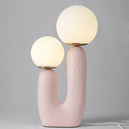 Elegant Wooden Table Light with Earthy Tone