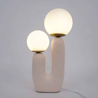 Elegant Wooden Table Light with Earthy Tone