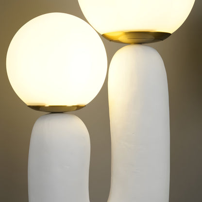 Elegant Wooden Table Light with Earthy Tone